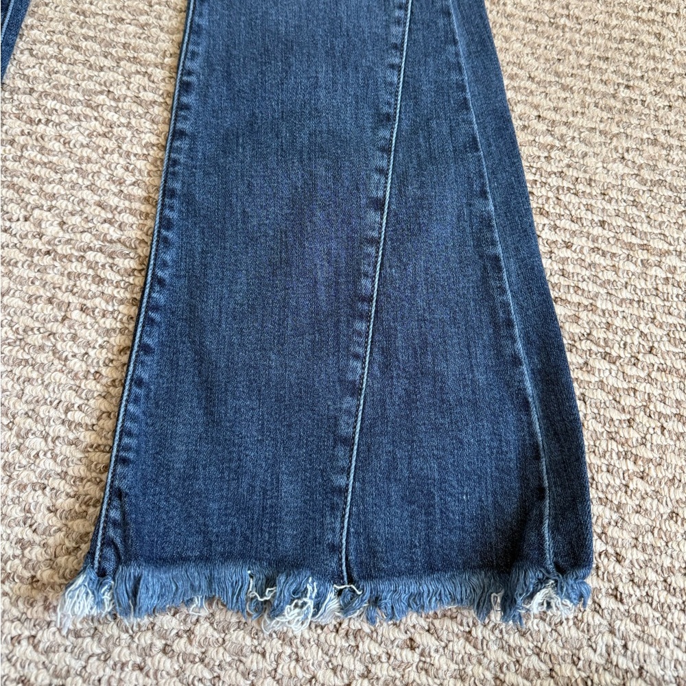 RISEN Mid Rise Flare Side Seam Detailing Jeans - Picture 5 of 6